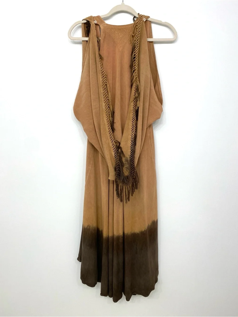 Kin Amora Desert Dweller Dress Fringe Moroccan Resort Travel Dress One Size Boho - Picture 7 of 16